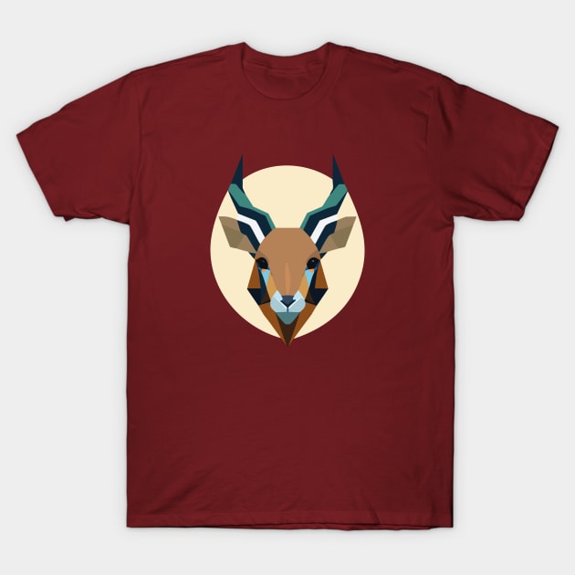 Geometric design of a deer face T-Shirt by goingplaces